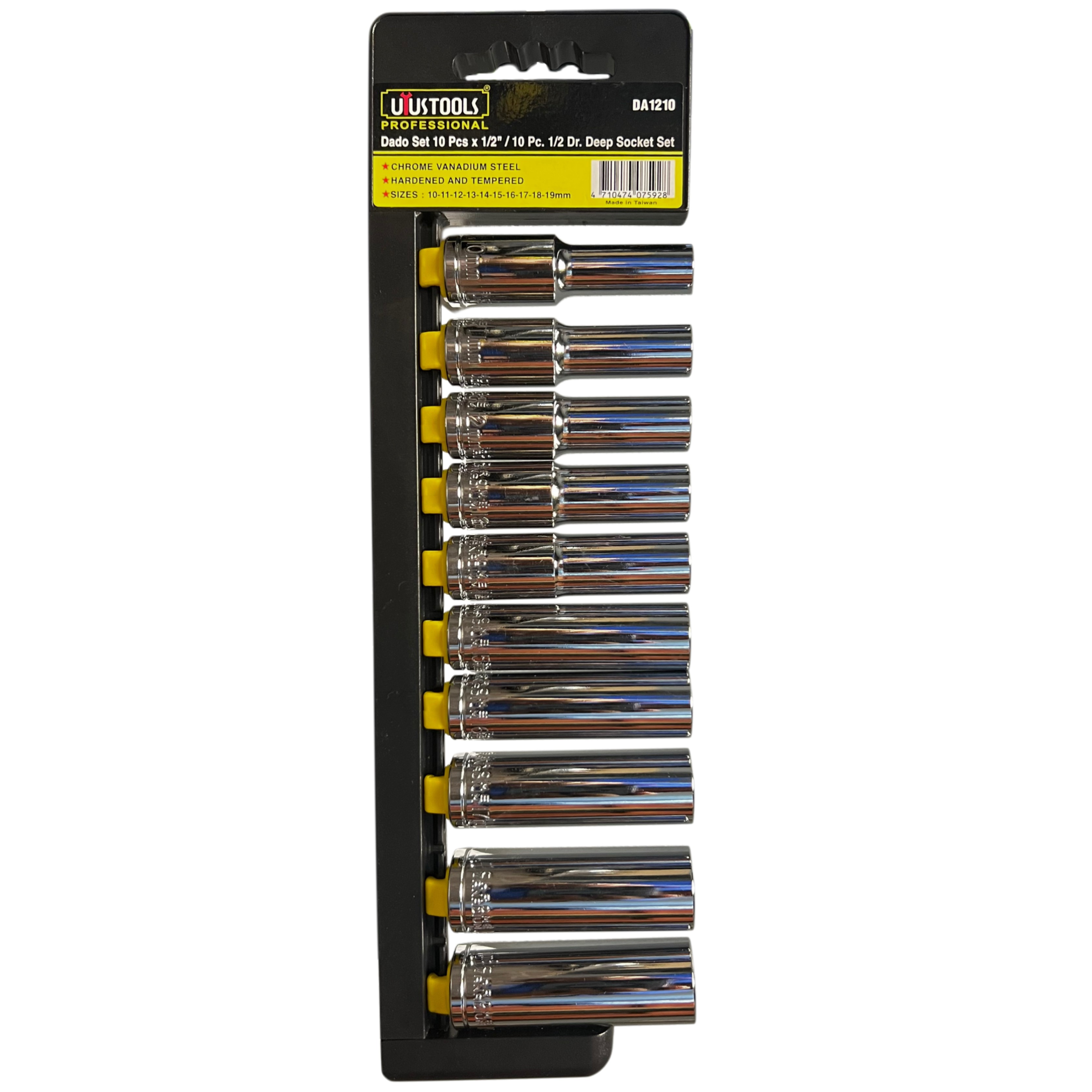 Juego de Juego de Cubos Largos 1/2" - 10 Pzs